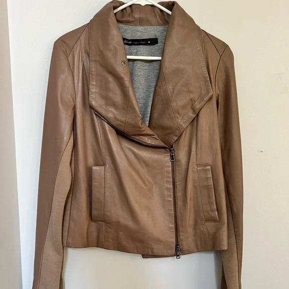 Dolan Leather Moto Jacket from Anthropologie - Size M